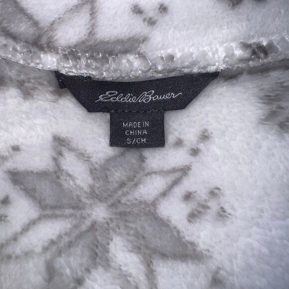 Eddie Bauer women’s size small Nordic Fair aisle 1/4 zip logo bungee hem - Picture 9 of 10